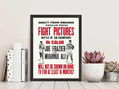 Fight Pictures, Joe Frazier vs Muhammad Ali (1971)