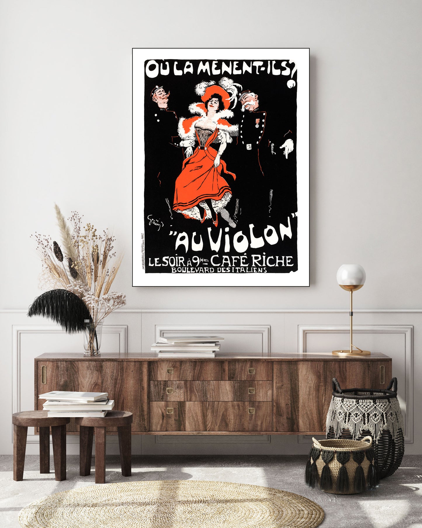 Jules Grün, "Ou La Menent Ils?" Cafe Riche (c 1900)
