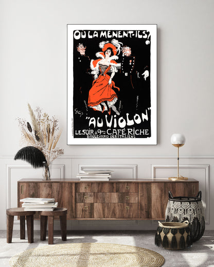 Jules Grün, "Ou La Menent Ils?" Cafe Riche (c 1900)