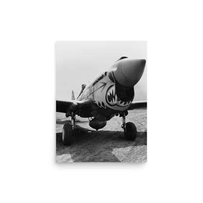 Photo paper poster – World War II Aircraft – Flying Tigers ready for take off – US Air Force