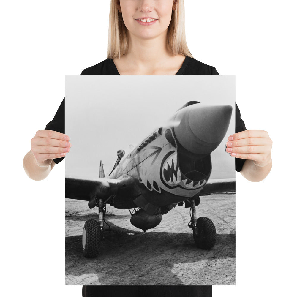 Photo paper poster – World War II Aircraft – Flying Tigers ready for take off – US Air Force