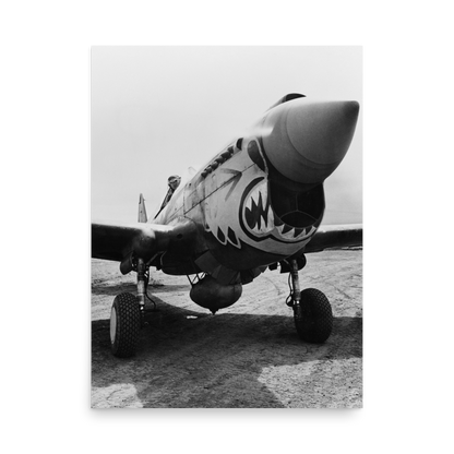 Photo paper poster – World War II Aircraft – Flying Tigers ready for take off – US Air Force