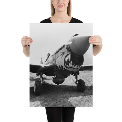 Photo paper poster – World War II Aircraft – Flying Tigers ready for take off – US Air Force