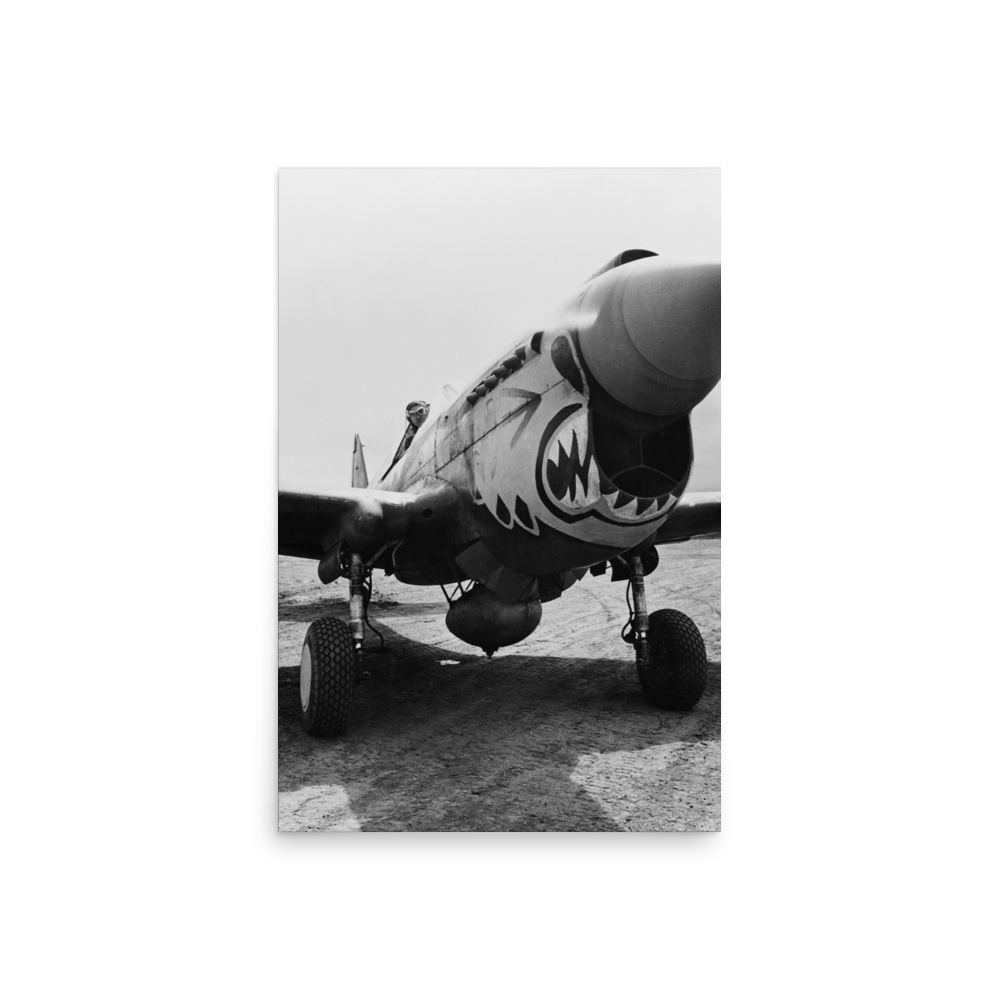 Photo paper poster – World War II Aircraft – Flying Tigers ready for take off – US Air Force