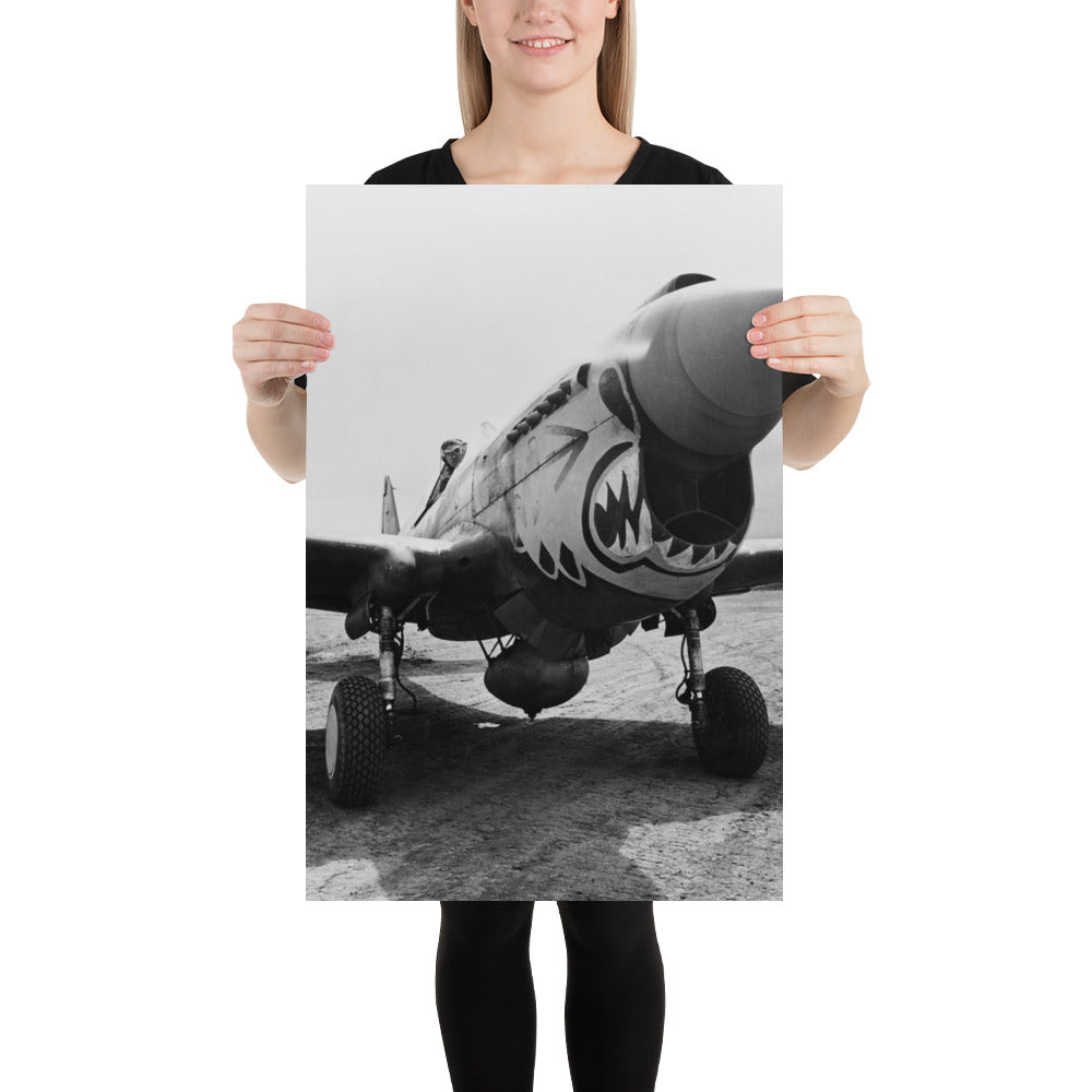 Photo paper poster – World War II Aircraft – Flying Tigers ready for take off – US Air Force