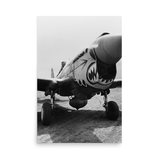 Photo paper poster – World War II Aircraft – Flying Tigers ready for take off – US Air Force