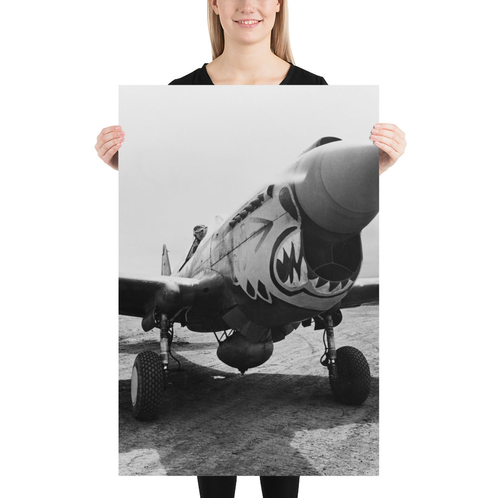 Photo paper poster – World War II Aircraft – Flying Tigers ready for take off – US Air Force