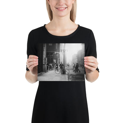 Photo paper poster – Child labor, old street photo by Lewis Hine (c 1910)